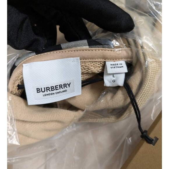 Burberry Women’s Talley Vintage Check Hoodie Soft Fawn L - Picture 4 of 7
